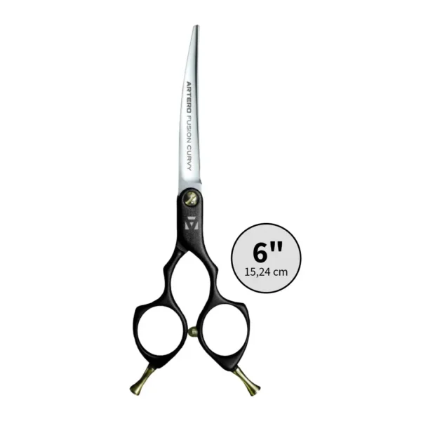 Artero Fusion Curvy Sort Buet Frisørsaks 6″